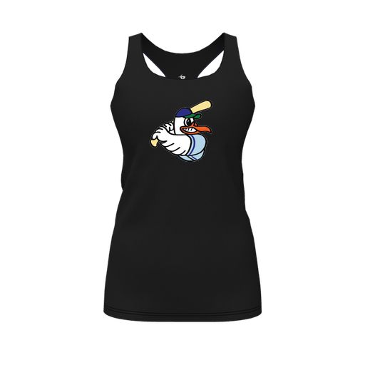 [FT0TRBBK-FYS-LOGO1] Decker Racerback Tank Top (Female Youth S, Black, Logo 1)