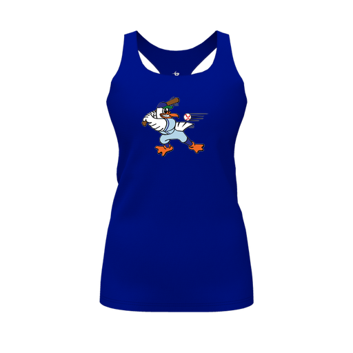[FT0TRBRY-FYS-LOGO2] Decker Racerback Tank Top (Female Youth S, Royal, Logo 2)