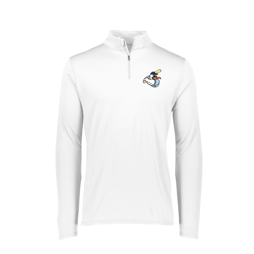 [FTLQFLWH-FAXS-LOGO1] Decker Women's Flex-Lite 1/4 Zip Shirt (Female Adult XS, White, Logo 1)