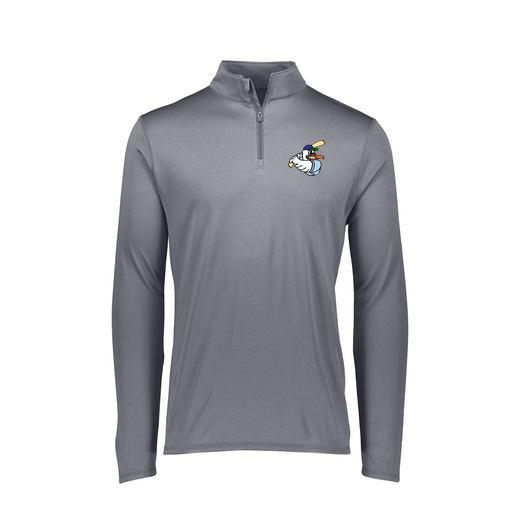 [FTLQFLGY-FAXS-LOGO1] Decker Women's Flex-Lite 1/4 Zip Shirt (Female Adult XS, Gray, Logo 1)