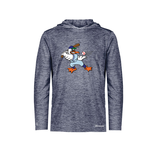 [FOLHCGNV-AS-LOGO2] Decker Men's Charge Hoodie (Adult S, Navy, Logo 2)