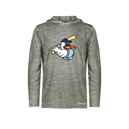 [FOLHCGGY-AS-LOGO1] Decker Men's Charge Hoodie (Adult S, Gray, Logo 1)