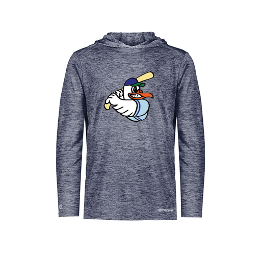 [FOLHCGNV-YS-LOGO1] Decker Youth Charge Hoodie (Youth S, Navy, Logo 1)