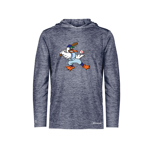 [FOLHCGNV-YS-LOGO2] Decker Youth Charge Hoodie (Youth S, Navy, Logo 2)