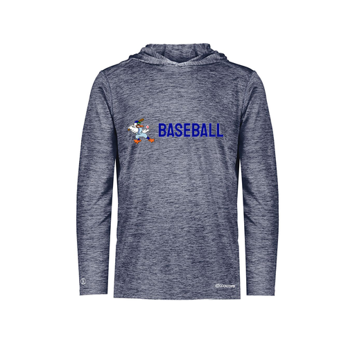 [FOLHCGNV-YS-LOGO3] Decker Youth Charge Hoodie (Youth S, Navy, Logo 3)