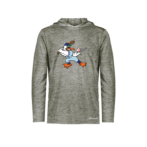 [FOLHCGGY-YS-LOGO2] Decker Youth Charge Hoodie (Youth S, Gray, Logo 2)