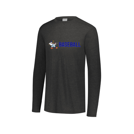 [FTLCUBBK-AXS-LOGO3] Decker Men's Tri-Blend T-Shirt - Long Sleeve (Adult XS, Black, Logo 3)