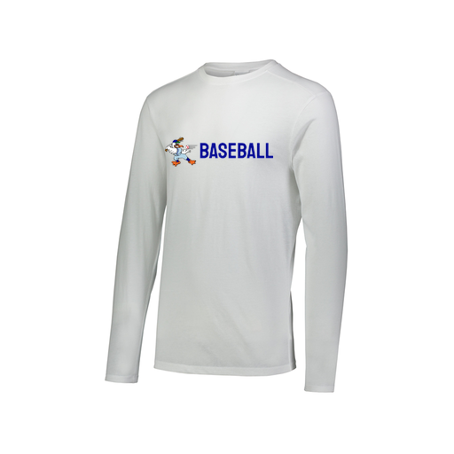 [FTLCUBWH-AXS-LOGO3] Decker Men's Tri-Blend T-Shirt - Long Sleeve (Adult XS, White, Logo 3)