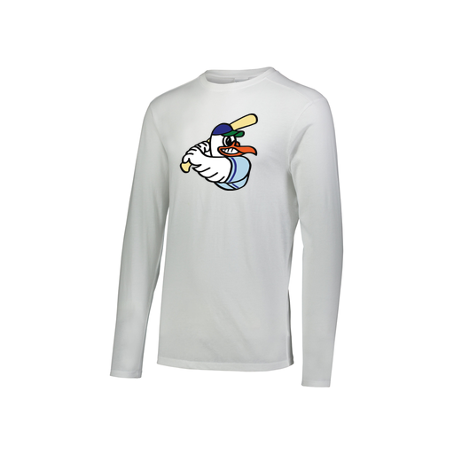 [FTLCUBWH-YS-LOGO1] Decker Youth Tri-Blend T-Shirt - Long Sleeve (Youth S, White, Logo 1)